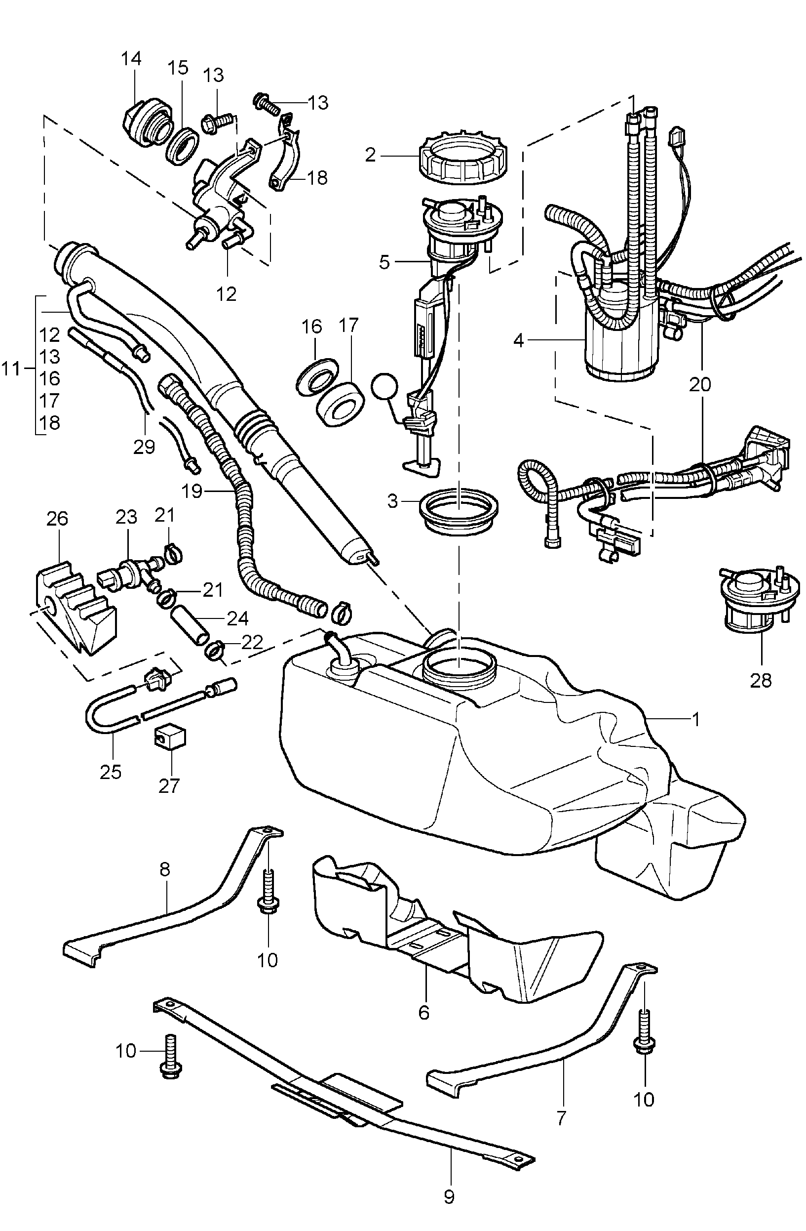 Porsche 99951247900 - Spona upravljača parts5.com