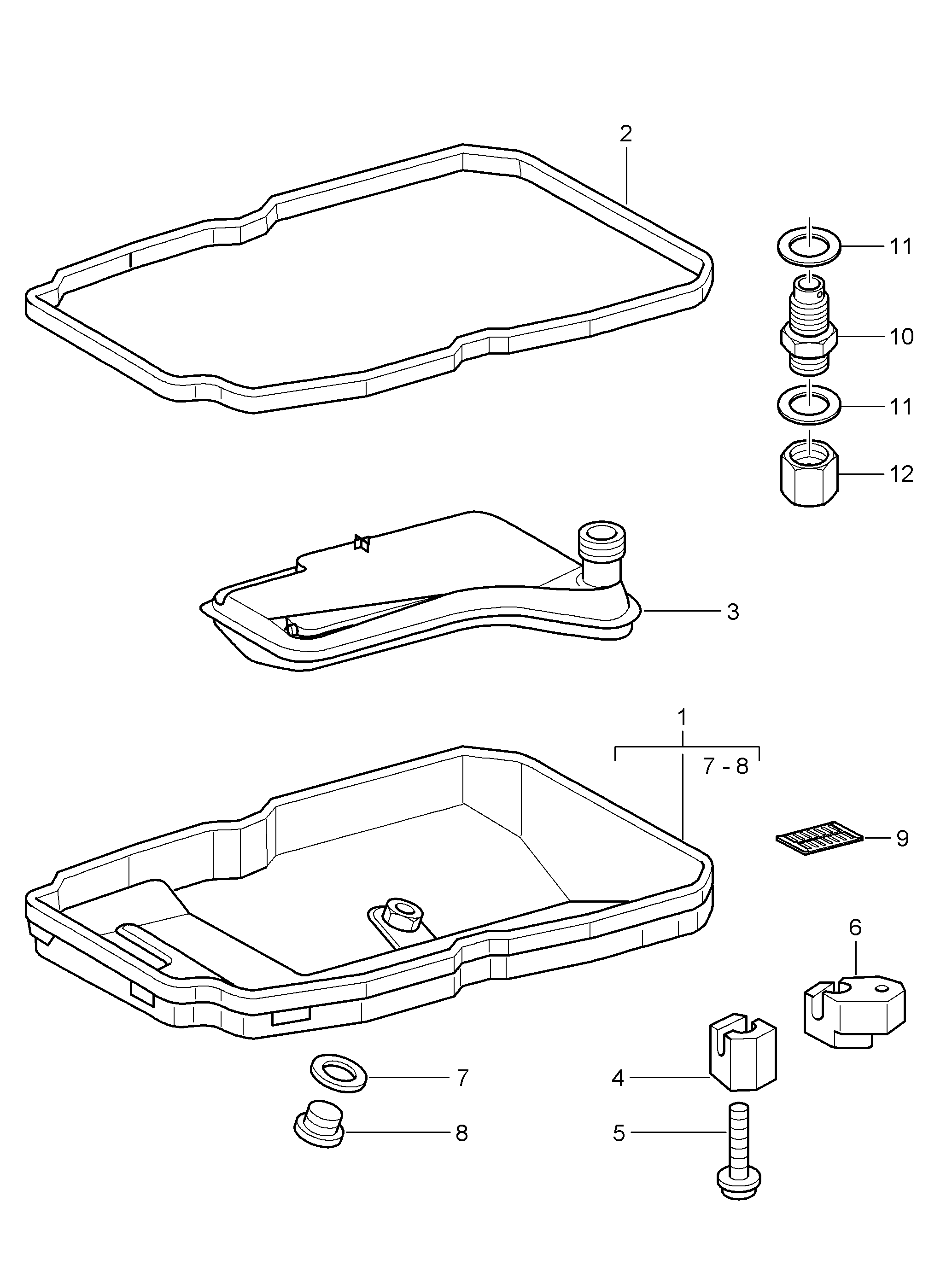 Mercedes-Benz 1402710080 - Garnitura, vana ulei cutie viteza automata parts5.com