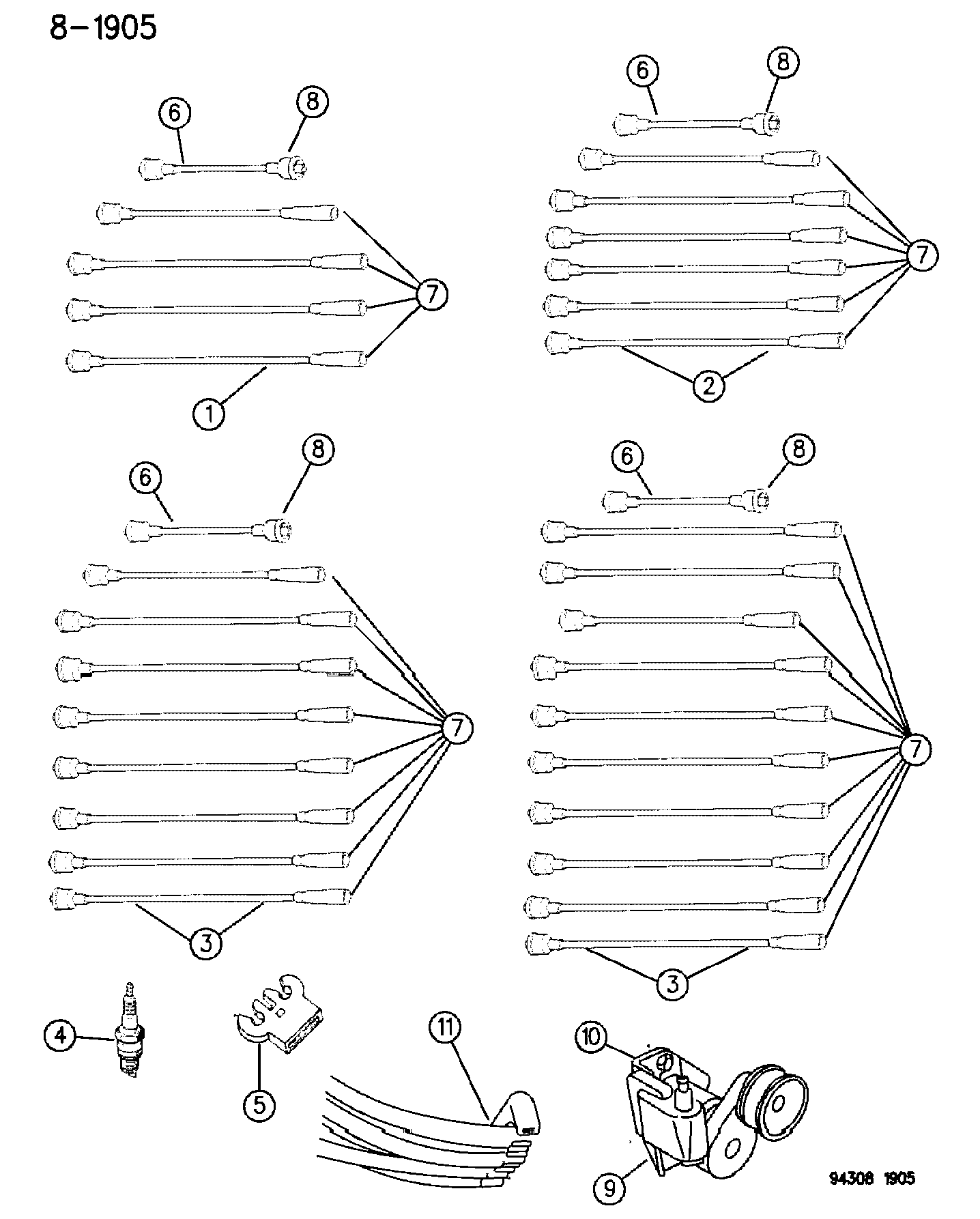 Chrysler 5600 6240 - Zapalovací svíčka parts5.com