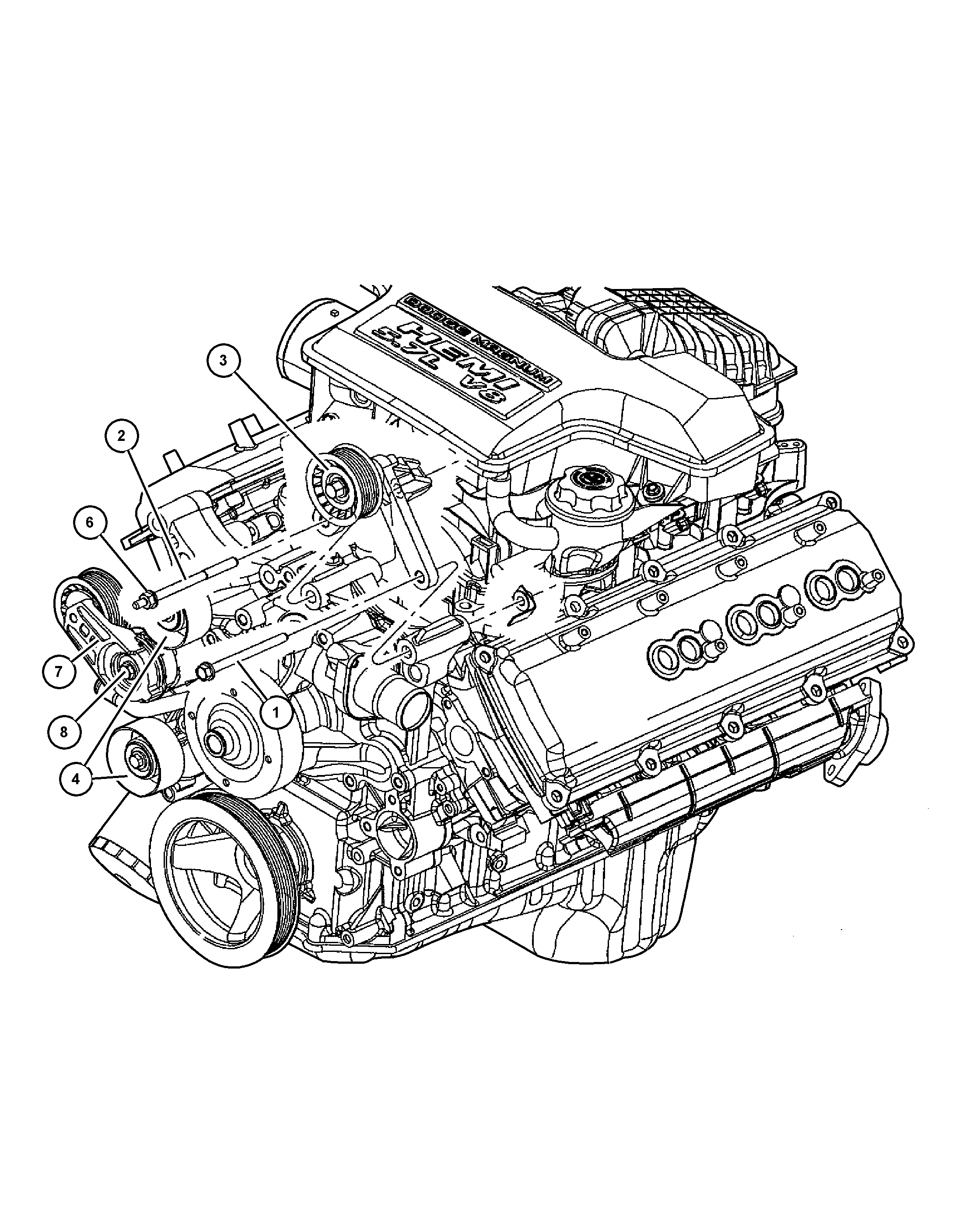 Chrysler 53032 645AA - Tensor de correa, correa poli V parts5.com