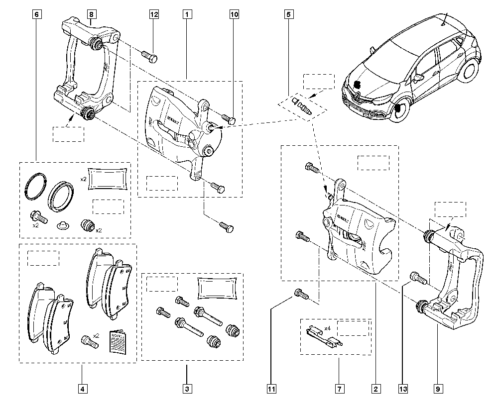 RENAULT 7701208333 - Тормозной суппорт parts5.com