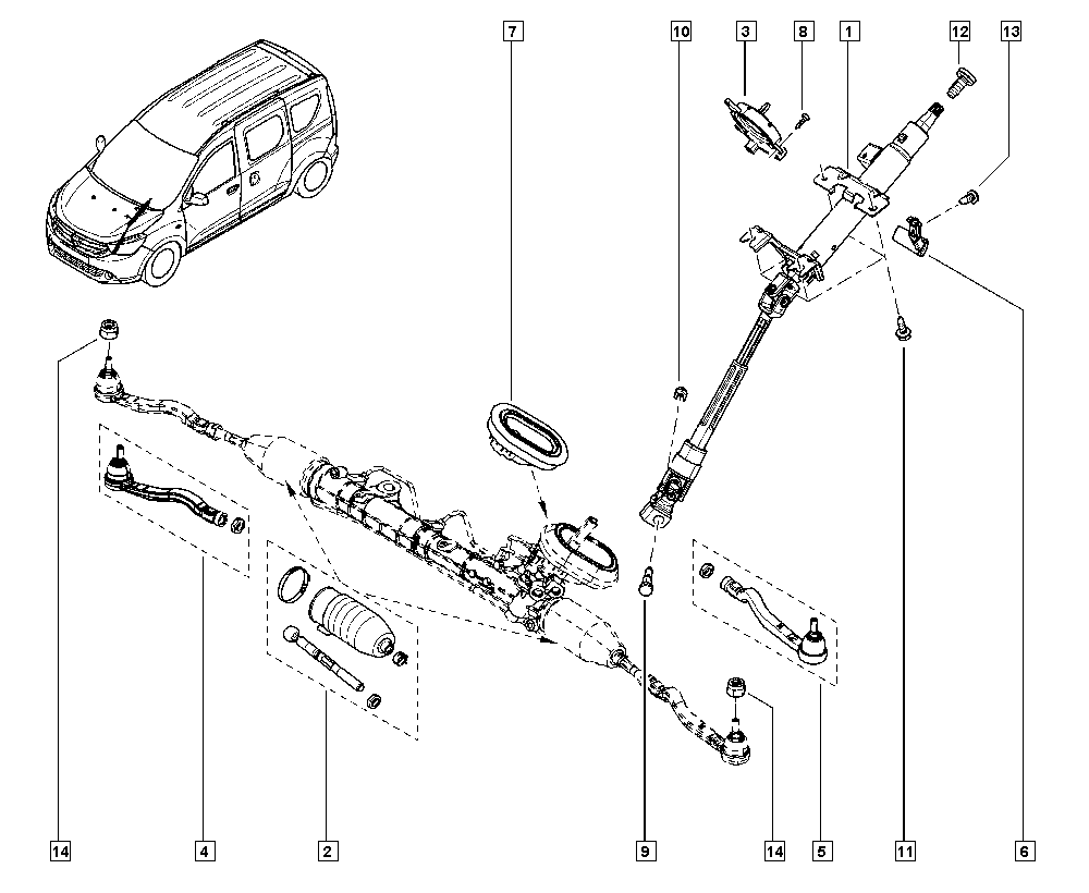 DACIA 48 52 111 05R - Axiálny čap tiahla riadenia parts5.com