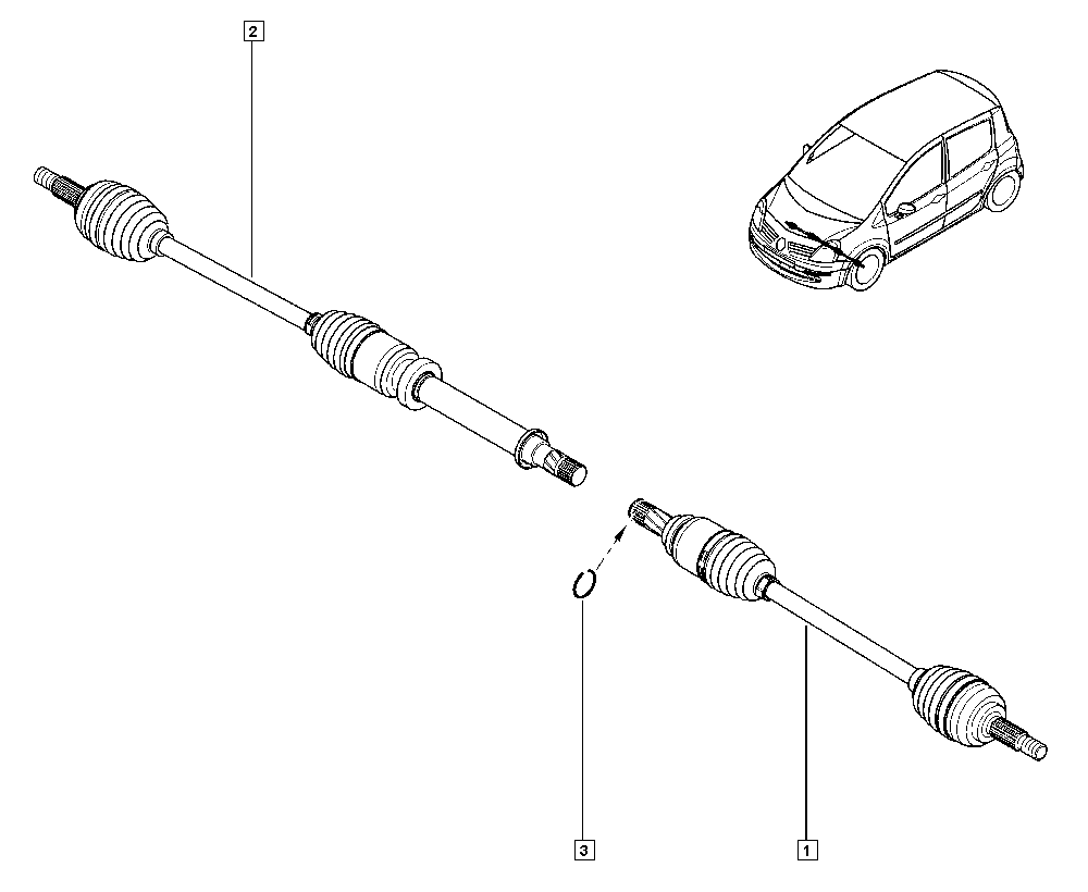 RENAULT TRUCKS 82 00 378 880 - Sada kĺbov hnacieho hriadeľa parts5.com