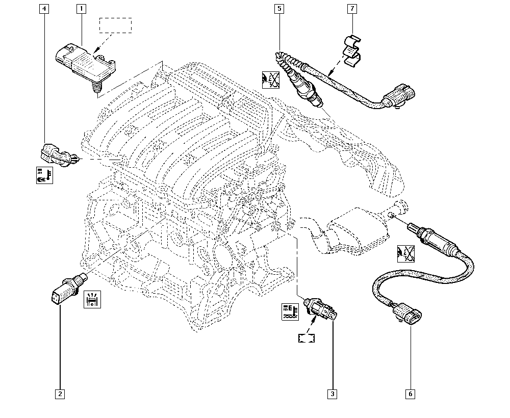 RENAULT 77 00 107 433 - Lambda-sonda parts5.com