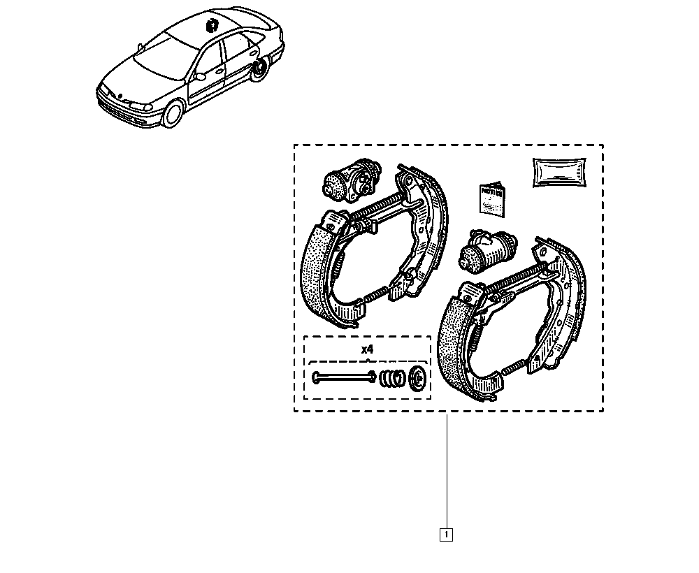 PEUGEOT 77 012 058 17 - Piduriklotside komplekt parts5.com