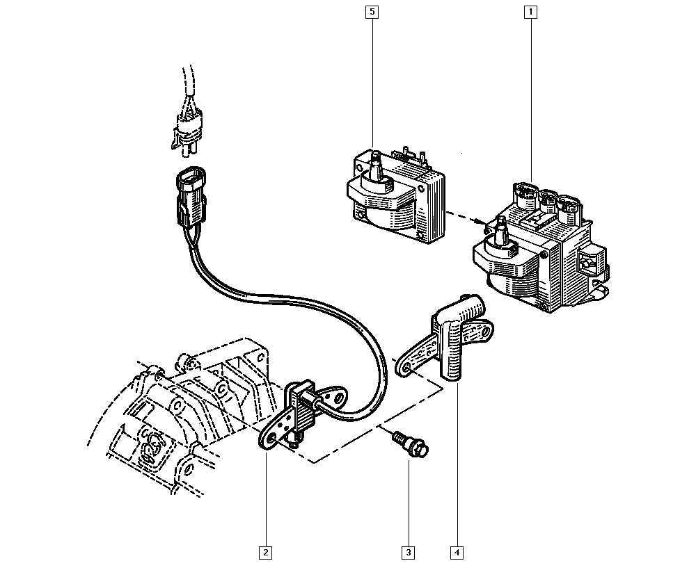 RENAULT 77 00 855 719 - Sensor, crankshaft pulse parts5.com