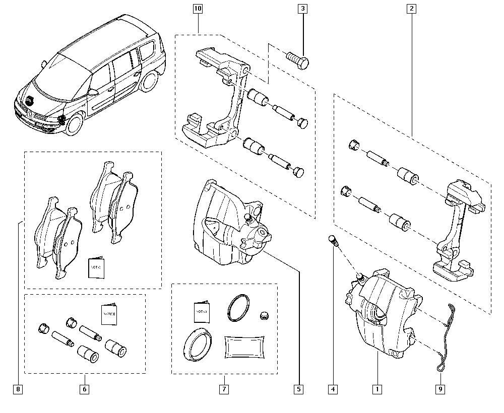 RENAULT 7701049762 - Fren kaliperi parts5.com