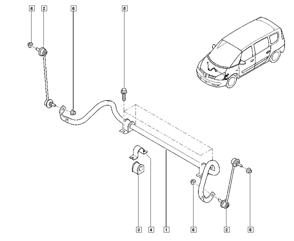 DACIA 8200272592 - Tuleja, stabilizator parts5.com