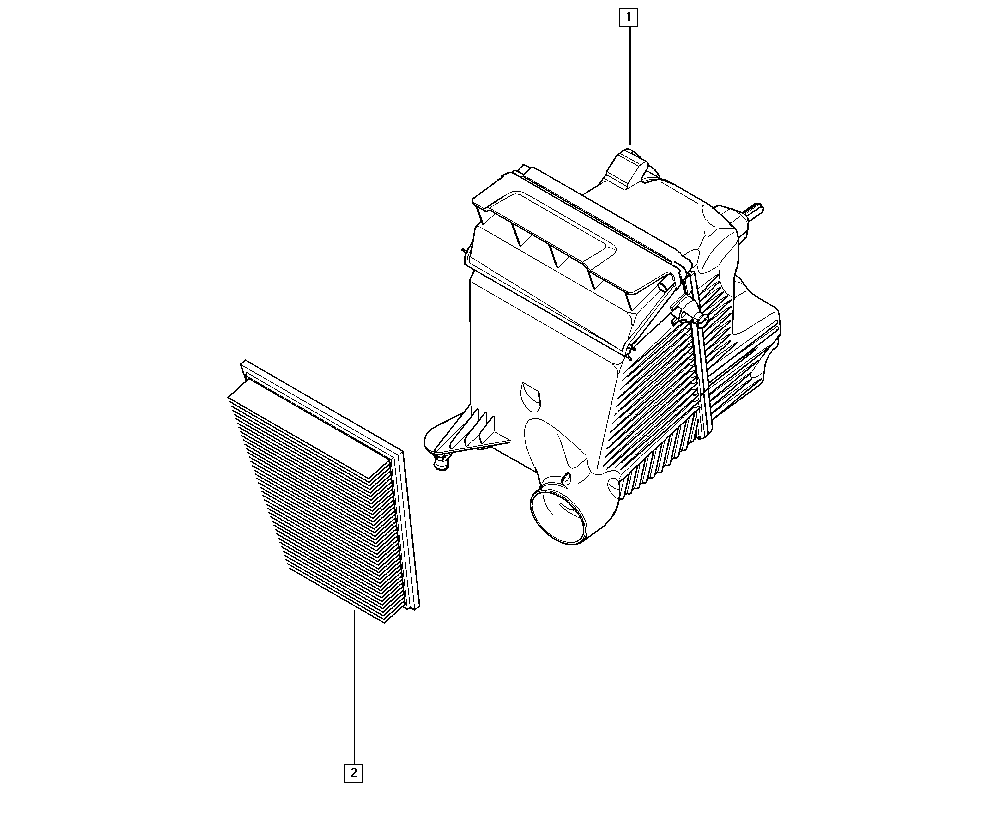 RENAULT 16 54 628 62R - Vzduchový filter parts5.com