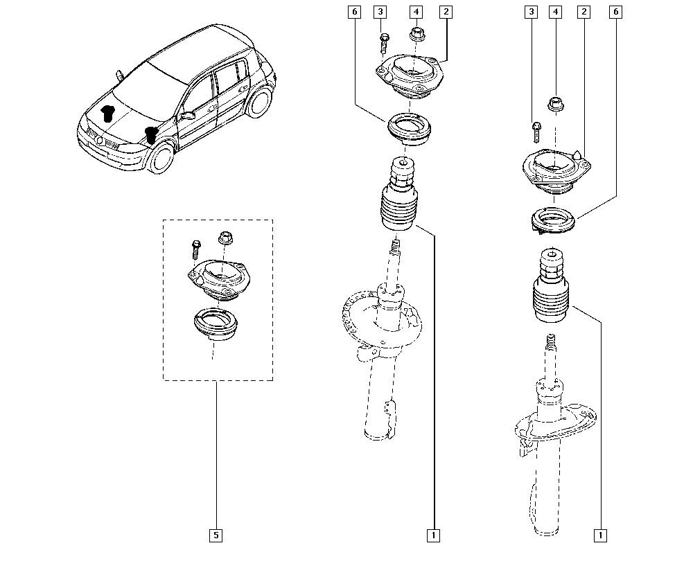 RENAULT 82 00 824 774 - Valivé ložisko, ložisko pružné vzpěry parts5.com