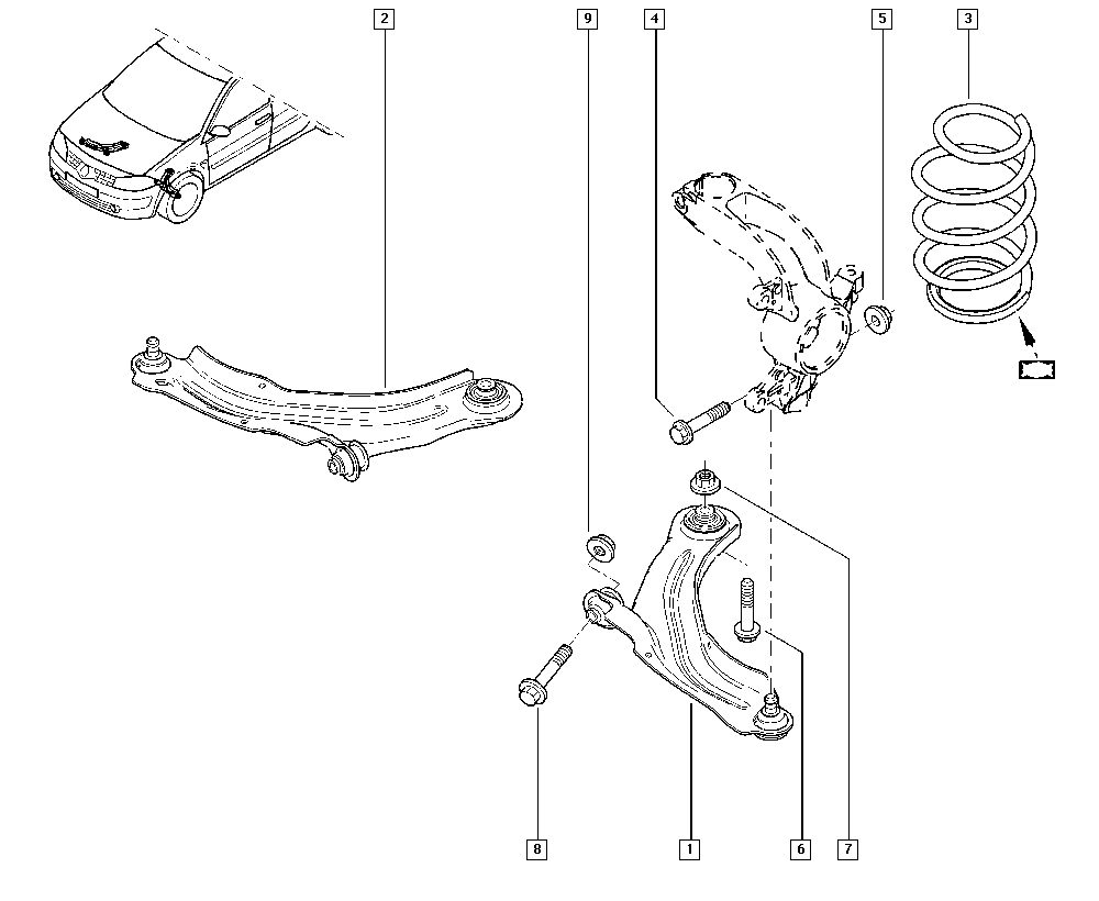 DACIA 54 50 030 37R - Lengőkar, kerékfelfüggesztés parts5.com