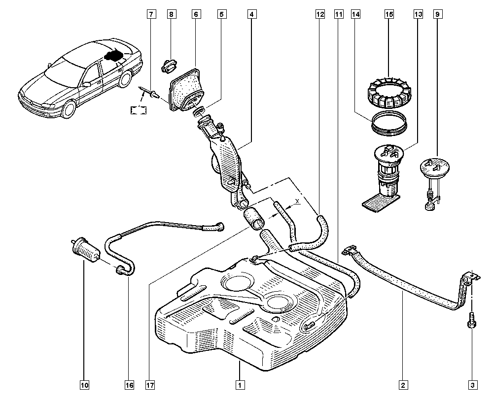 RENAULT 77 11 130 026 - Топливный фильтр parts5.com