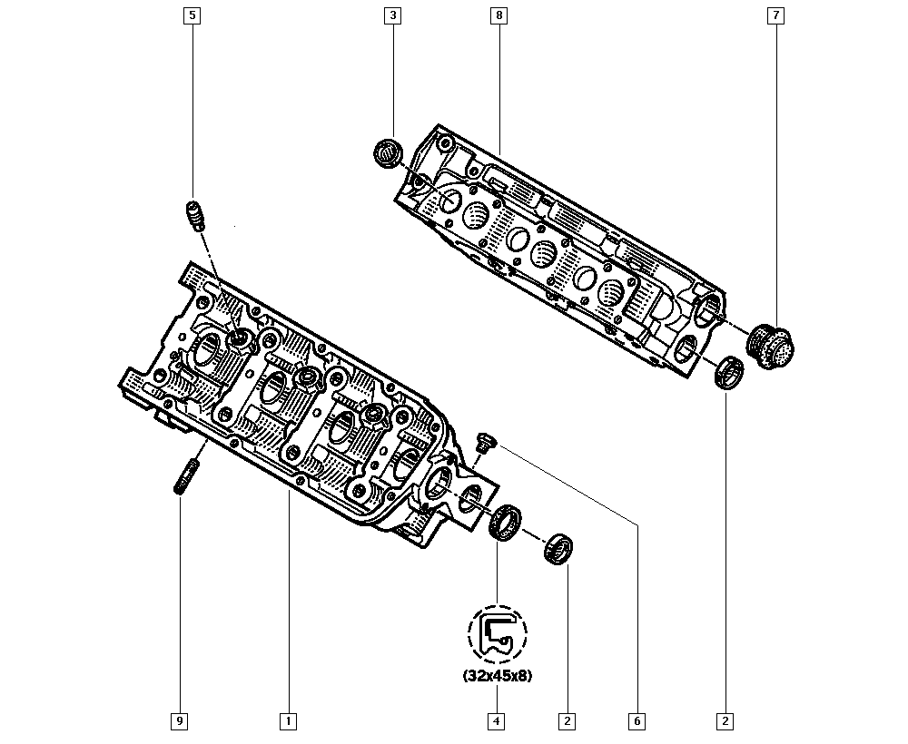 RENAULT 77 00 737 124 - Zaptivni prsten, telo ventila parts5.com