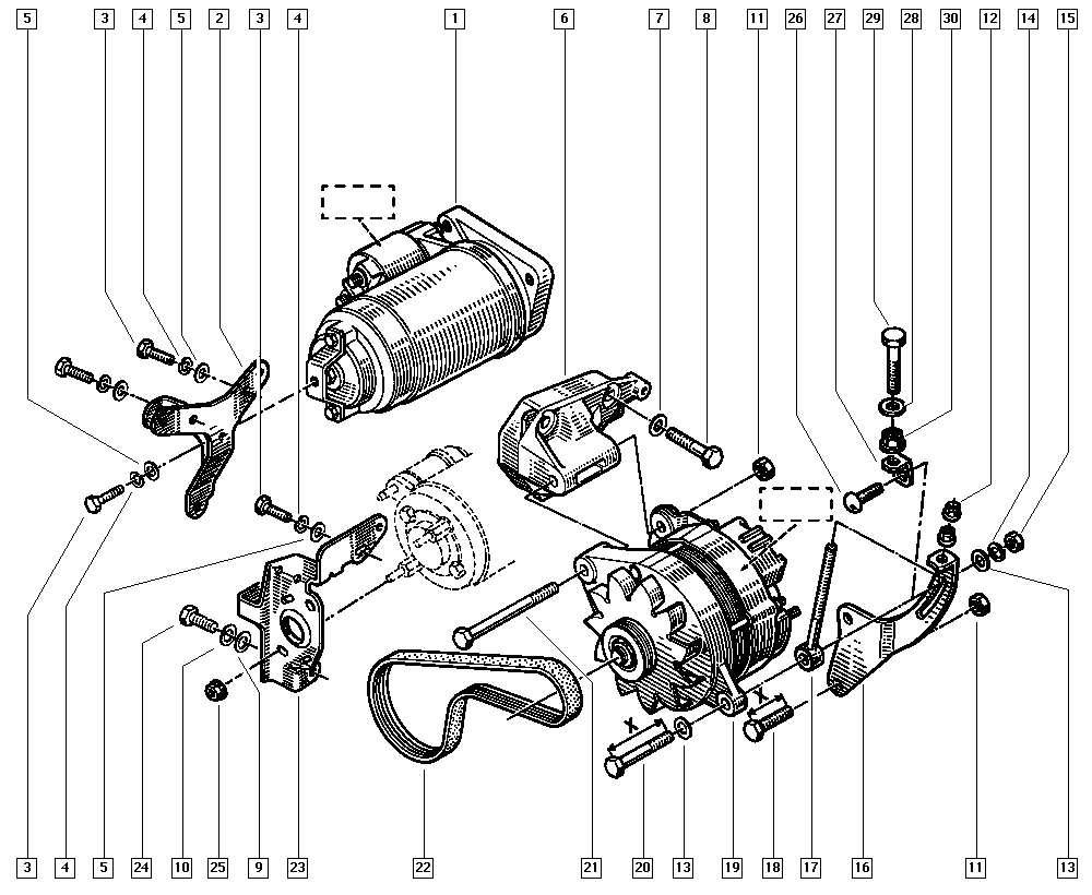 RENAULT 77 00 857 065 - Courroie trapézoïdale à nervures parts5.com