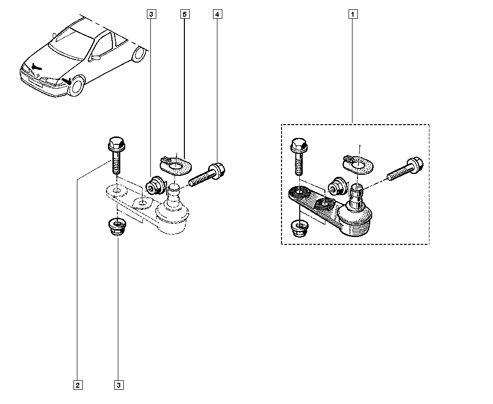 RENAULT 7701472038 - Rotule de suspension parts5.com