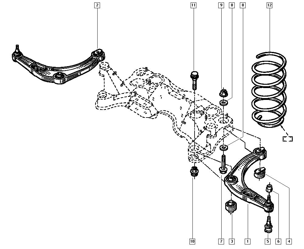 RENAULT 77 00 421 804 - Rótula de suspensión / carga parts5.com