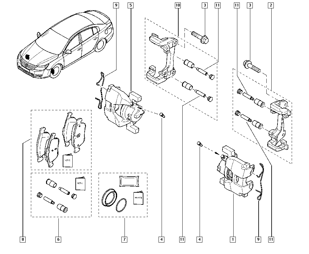 RENAULT 41 00 100 01R - Etrier frana parts5.com