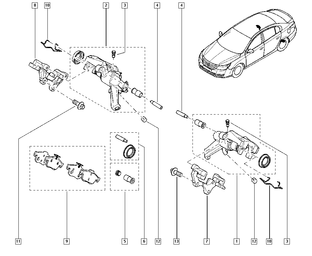 RENAULT 440608281R - Set placute frana,frana disc parts5.com