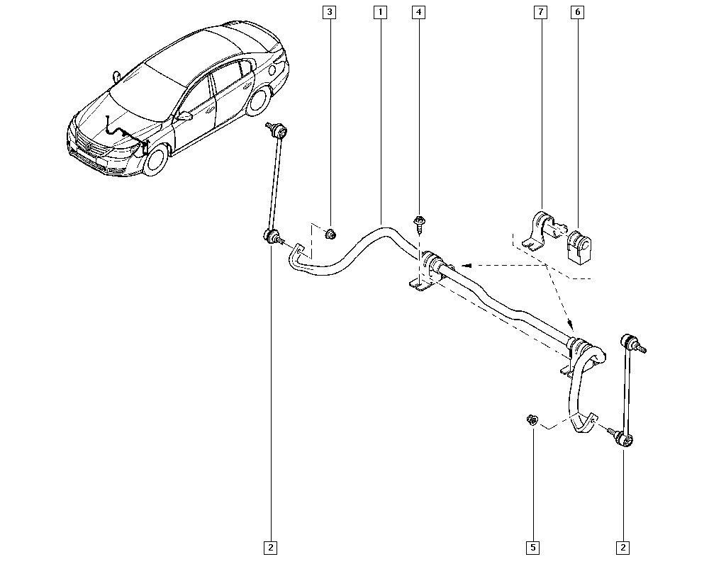 RENAULT 54618-3913R - Тяга / стойка, стабилизатор parts5.com