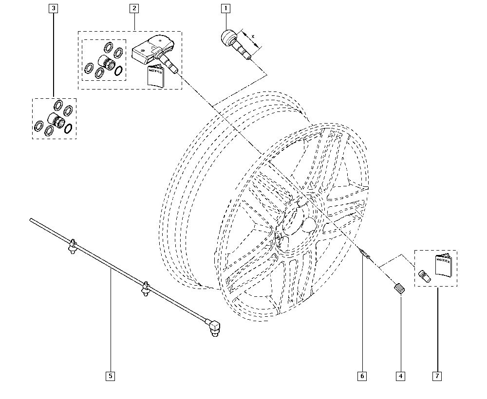 RENAULT 407005578R - Senzor kotača, sustav za kontrolu tlaka u gumama parts5.com