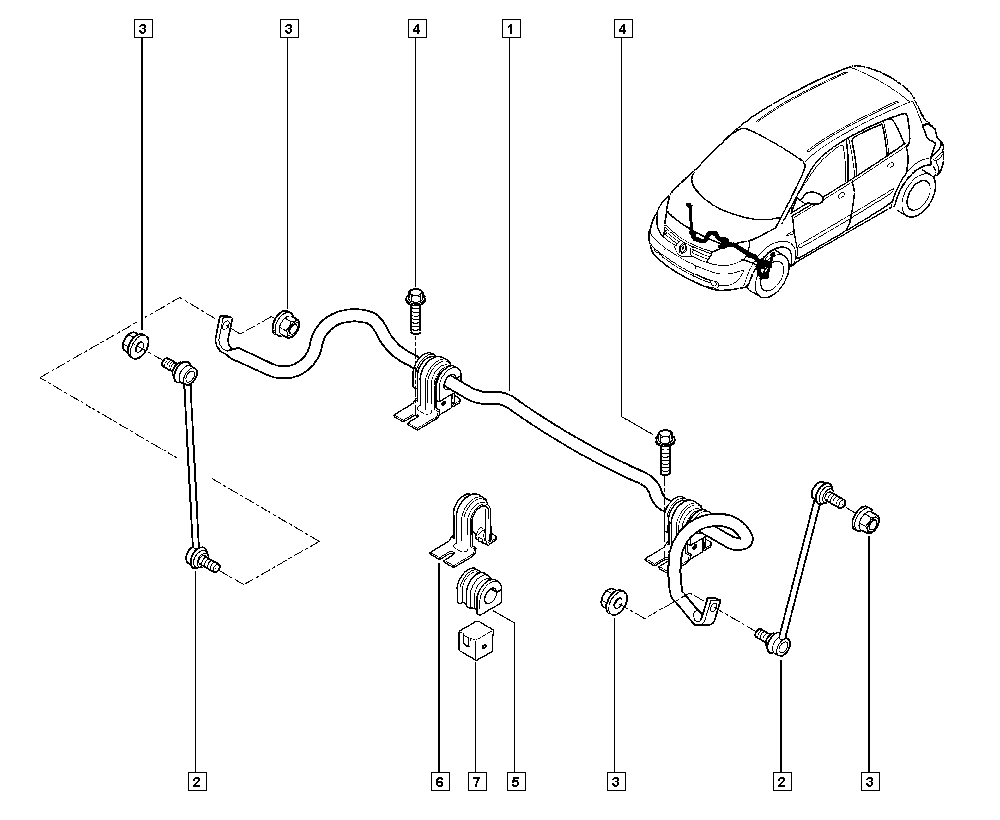 RENAULT TRUCKS 7701059966 - Tuleja, stabilizator parts5.com