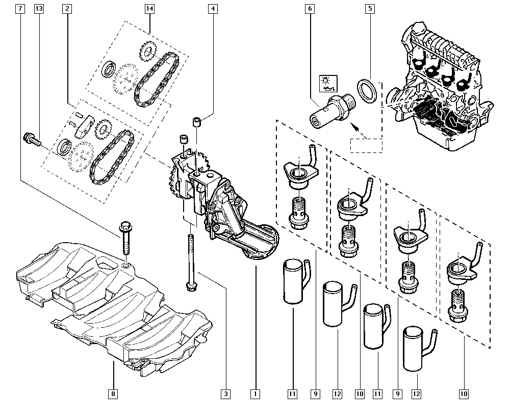 RENAULT 82 00 671 279 - Senzor, pritisak ulja parts5.com