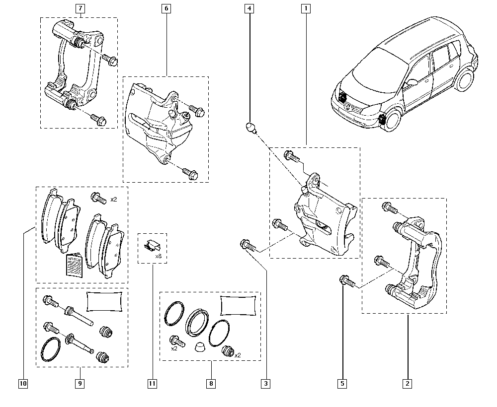 RENAULT 7701207685 - Féknyereg parts5.com