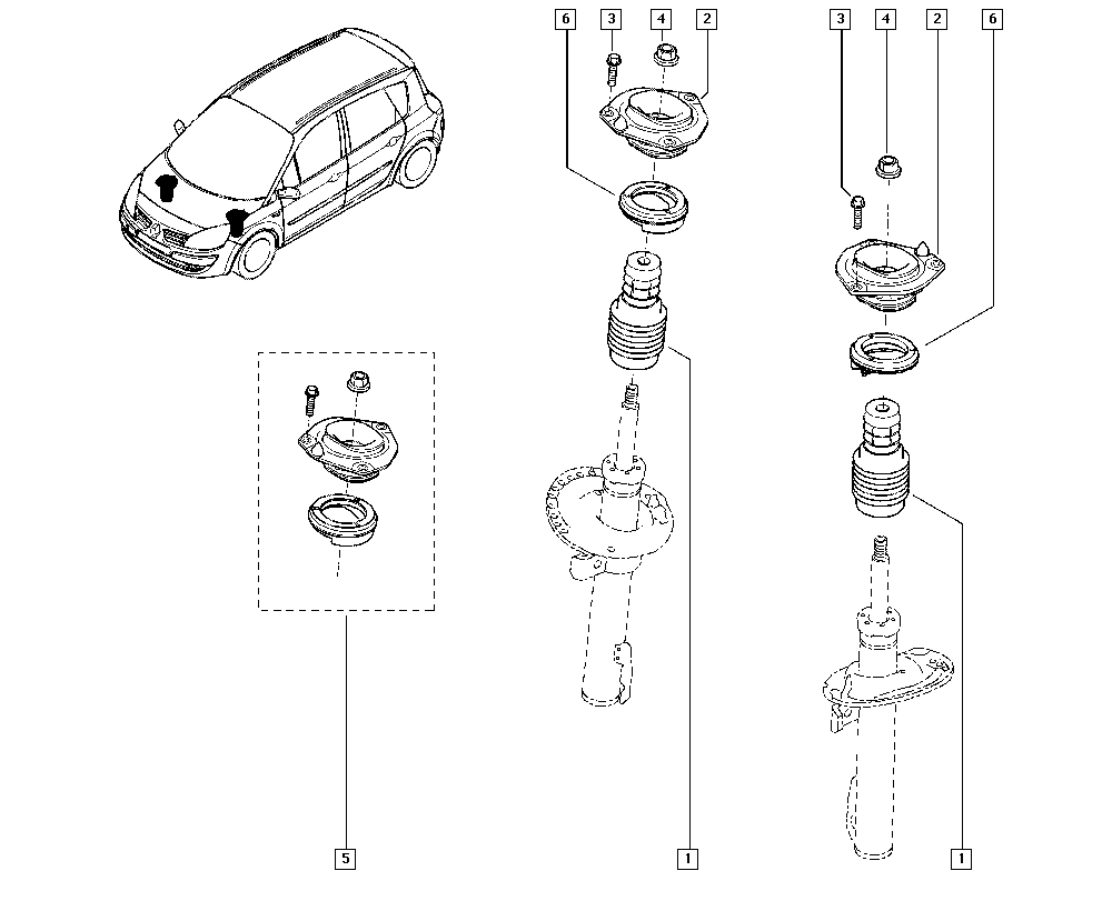 RENAULT 82 00 040 073 - Tolmukaitse komplekt,Amordid parts5.com