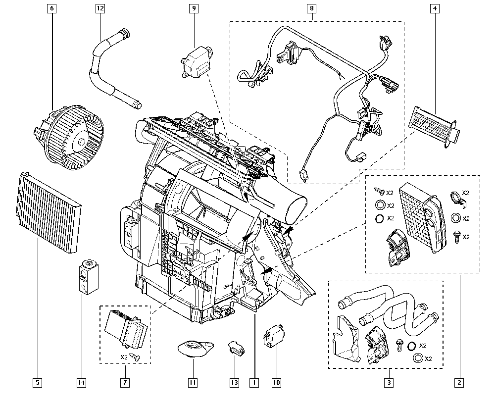 RENAULT 7701207718 - Resistor, interior blower parts5.com