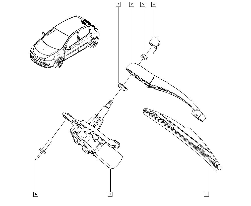 RENAULT 7711 422 568 - Metlica brisača parts5.com