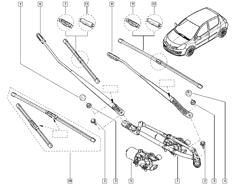 RENAULT 288905755R - Silecek süpürgesi parts5.com