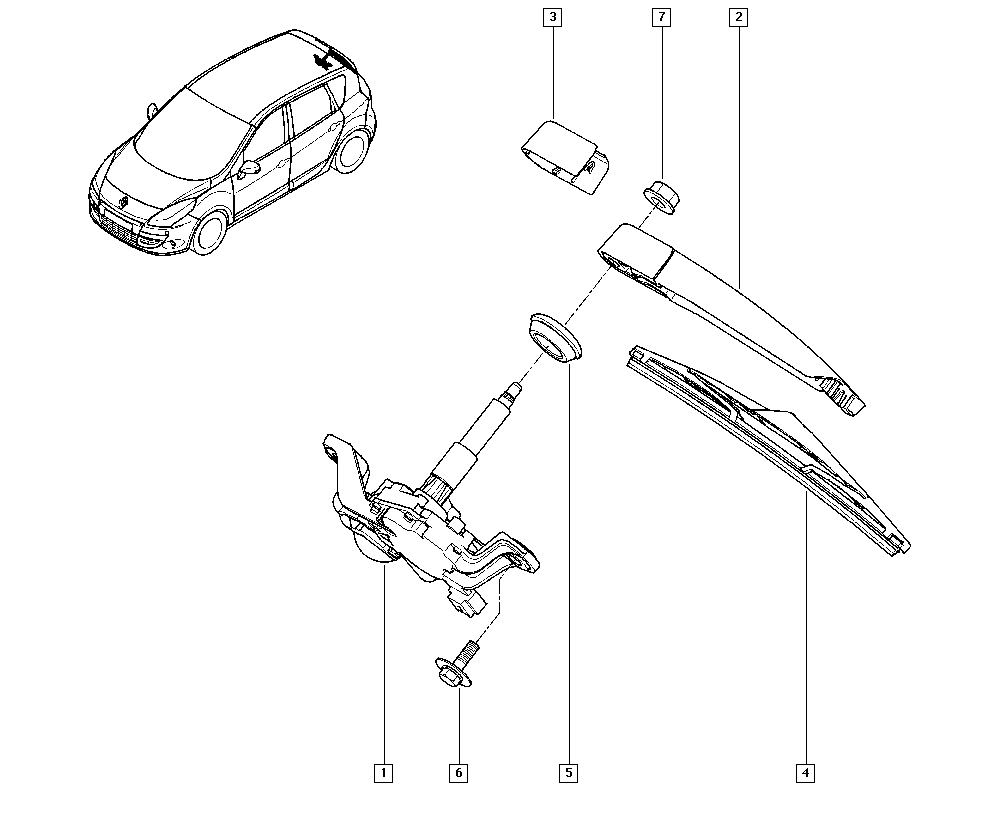 RENAULT 287909182R - Stieracia liżta parts5.com