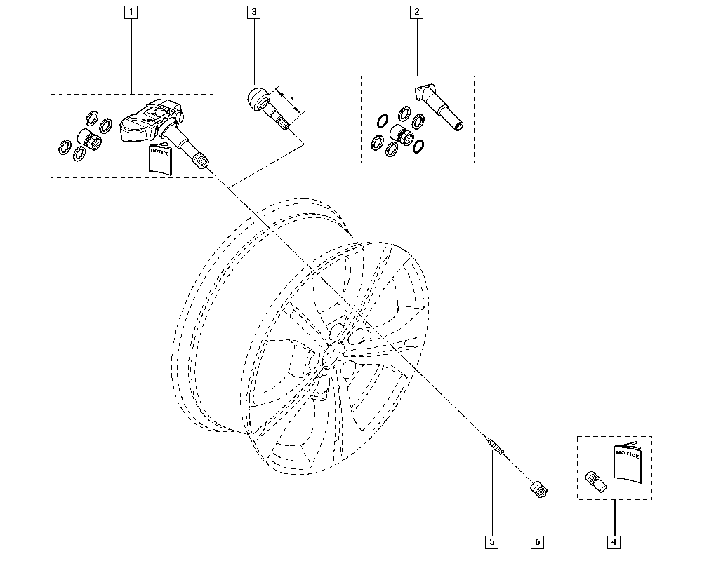 RENAULT 407000435R - Czujnik w kole, system kontroli ciśnienia w ogumieniu parts5.com