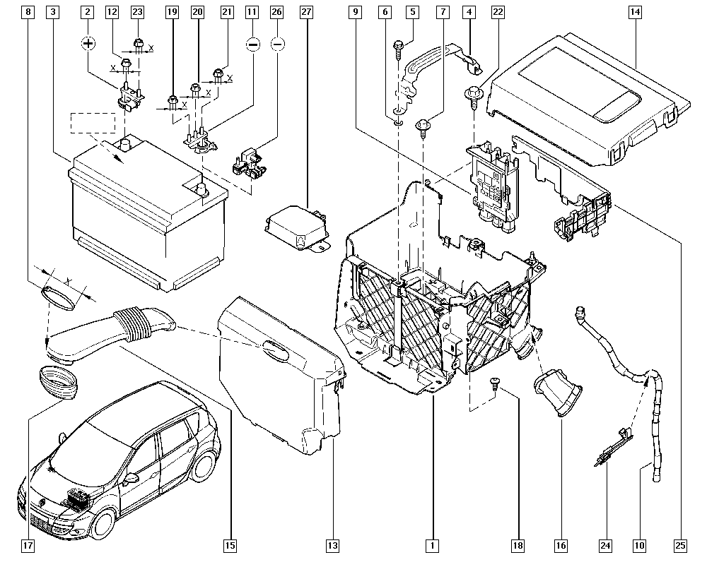 DACIA 7711238598 - Akumulator za startovanje parts5.com