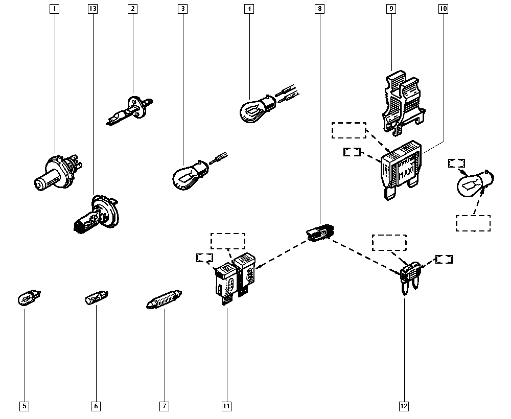 RENAULT 7703097171 - Zarnica, zaromet za meglo parts5.com