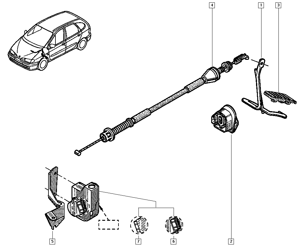 RENAULT 8200 073 162 - Kaasuvaijeri parts5.com