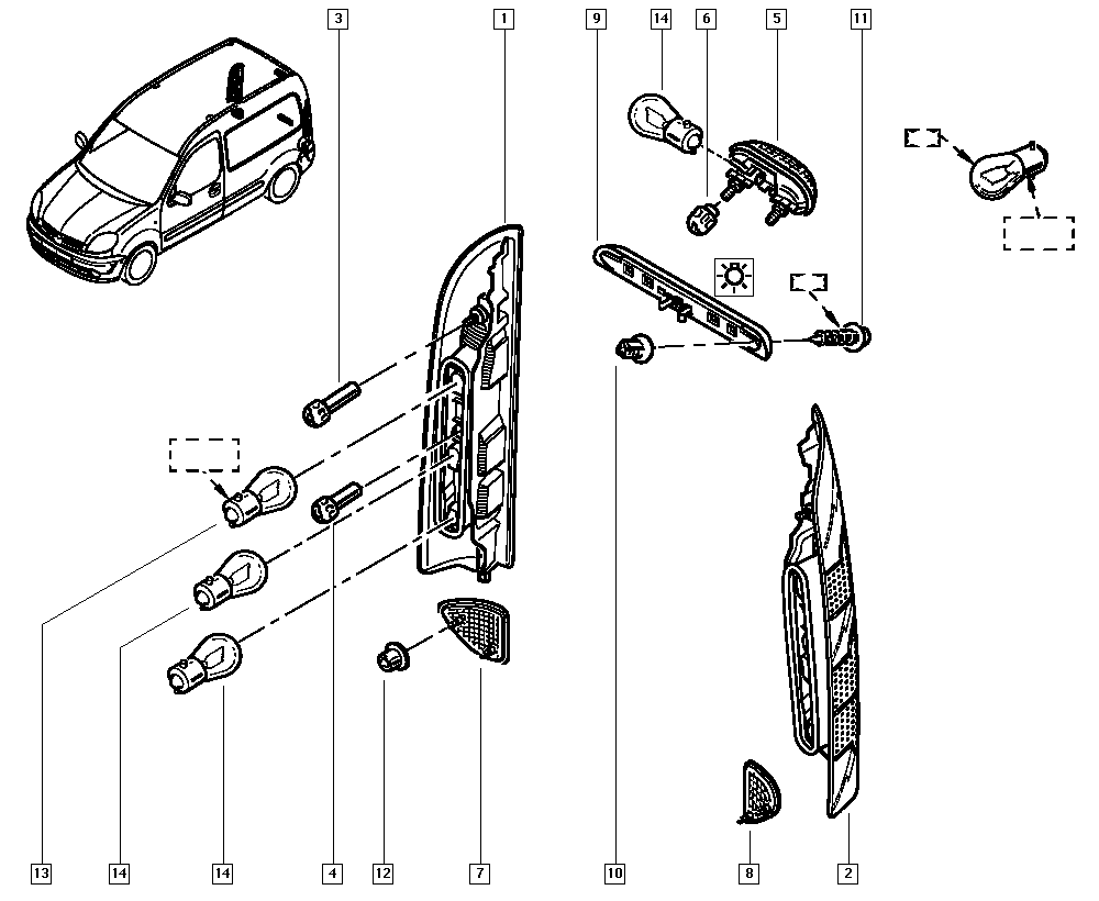 RENAULT 77 03 097 179 - Žarulja, osvjetljenje instrumenata parts5.com