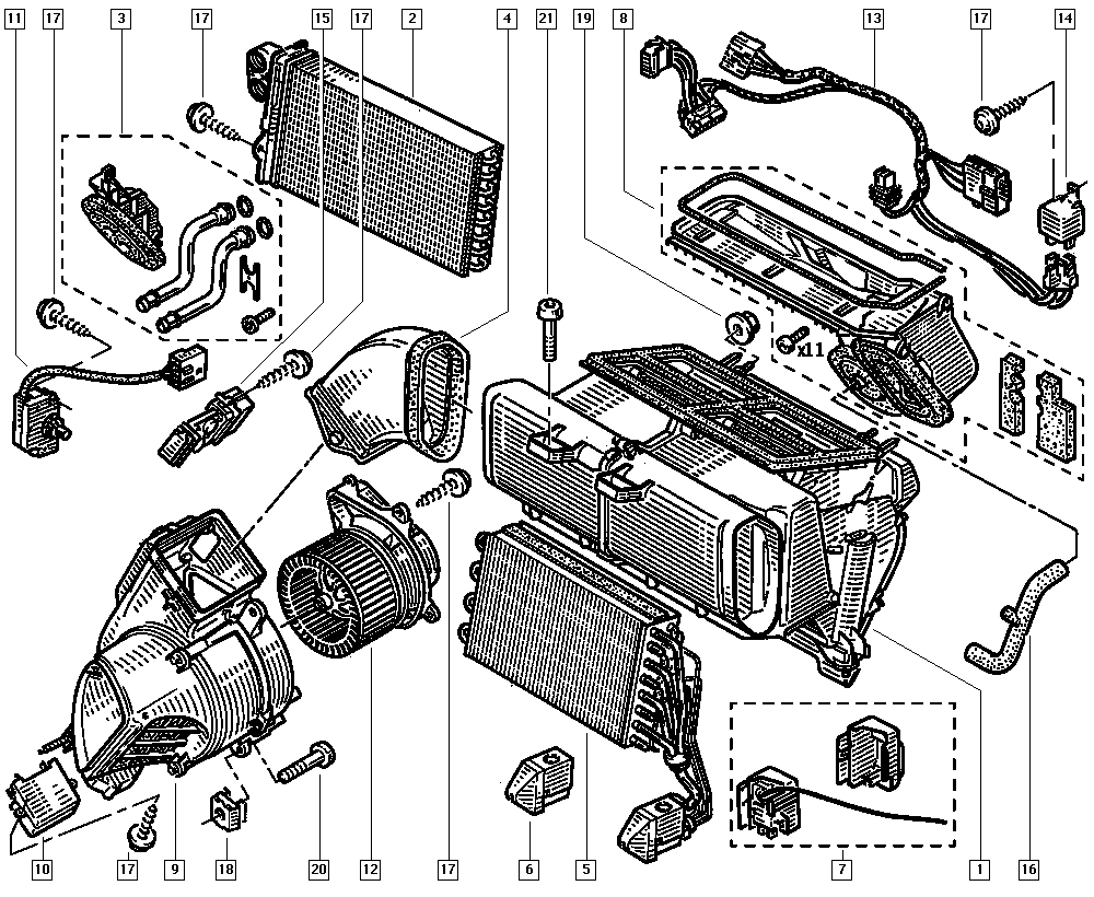 NISSAN 7701045870 - Resistor, interior blower parts5.com