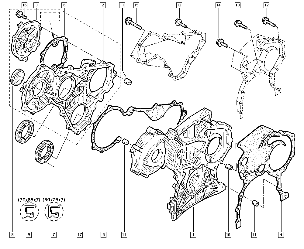 NISSAN 7700100967 - Záslepky montáżnych otvorovhriadeľa vahadla parts5.com