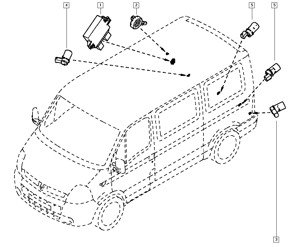 RENAULT TRUCKS 77 01 062 074 - Датчик, система помощи при парковке parts5.com