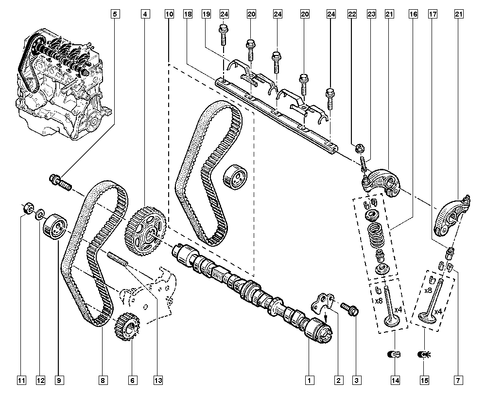 RENAULT 7700747599 - Zupčanik, radilica parts5.com