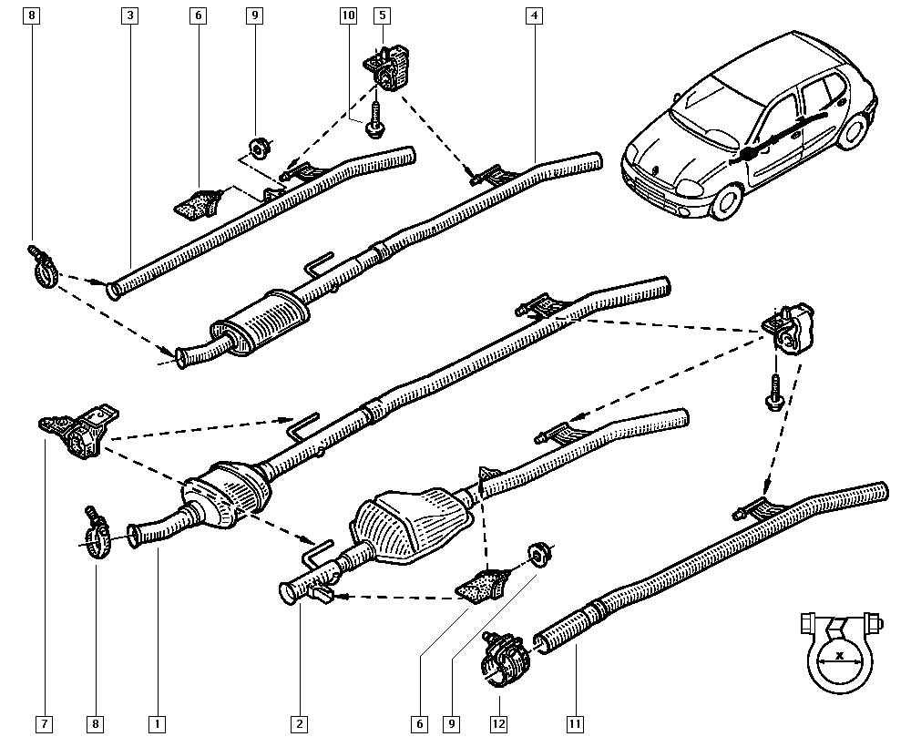 RENAULT 7700424341 - Δαχτυλίδι, ράβδος στρέψης parts5.com