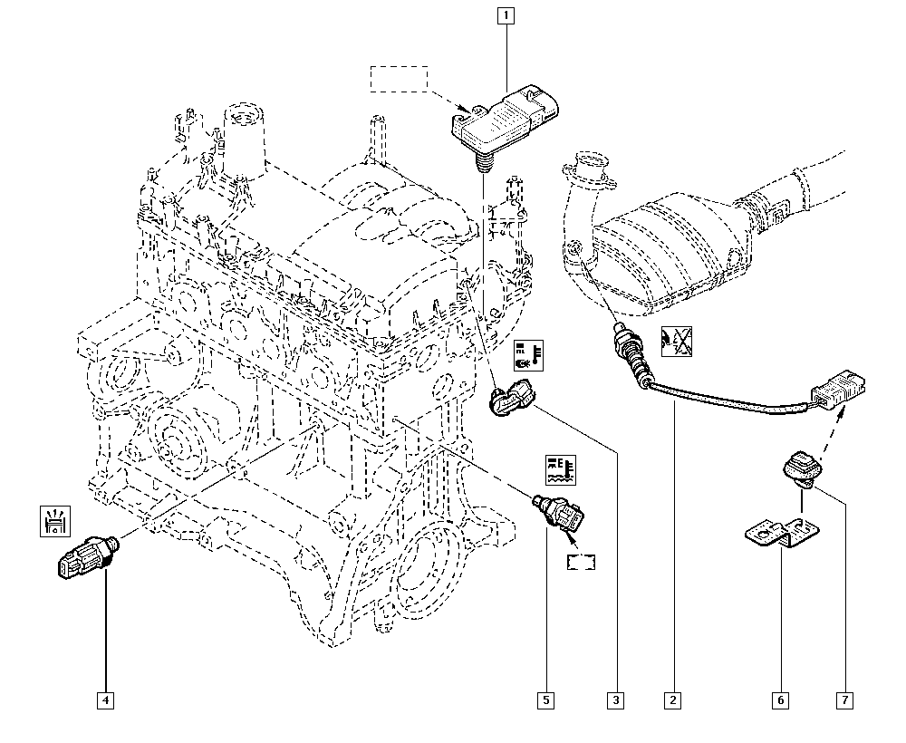 RENAULT 77 00 103 504 - Lambda Sensor parts5.com