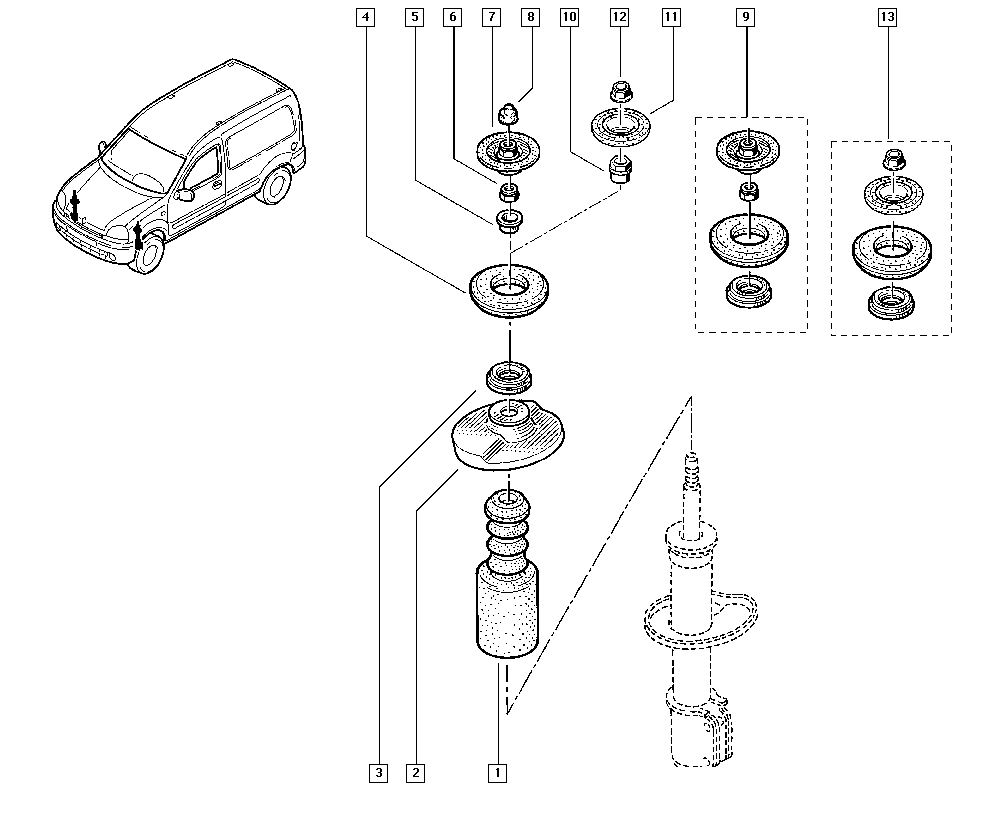 RENAULT 77 00 802 667 - Granični odbojnik, ovjes parts5.com