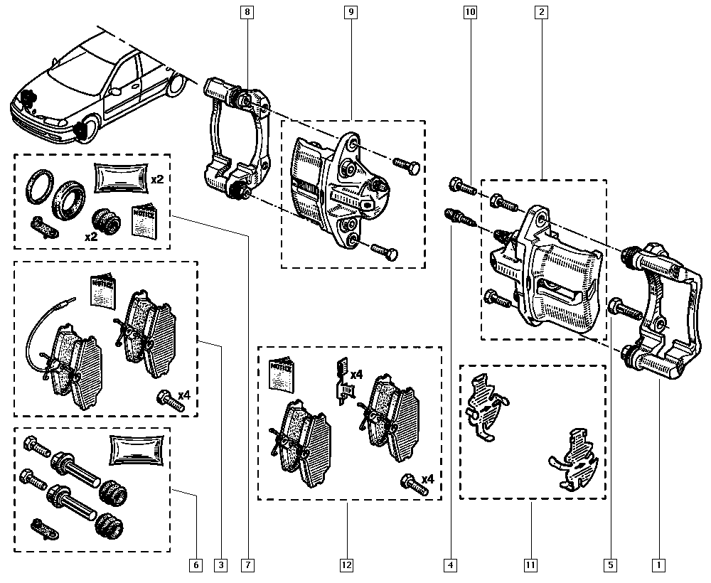 RENAULT 7701035890 - Führungshülsensatz, Bremssattel parts5.com