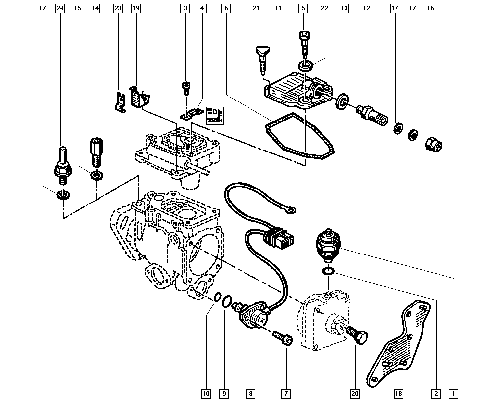 RENAULT TRUCKS 08 55 335 000 - Zaptivni prsten, čep za ispuštanje ulja parts5.com