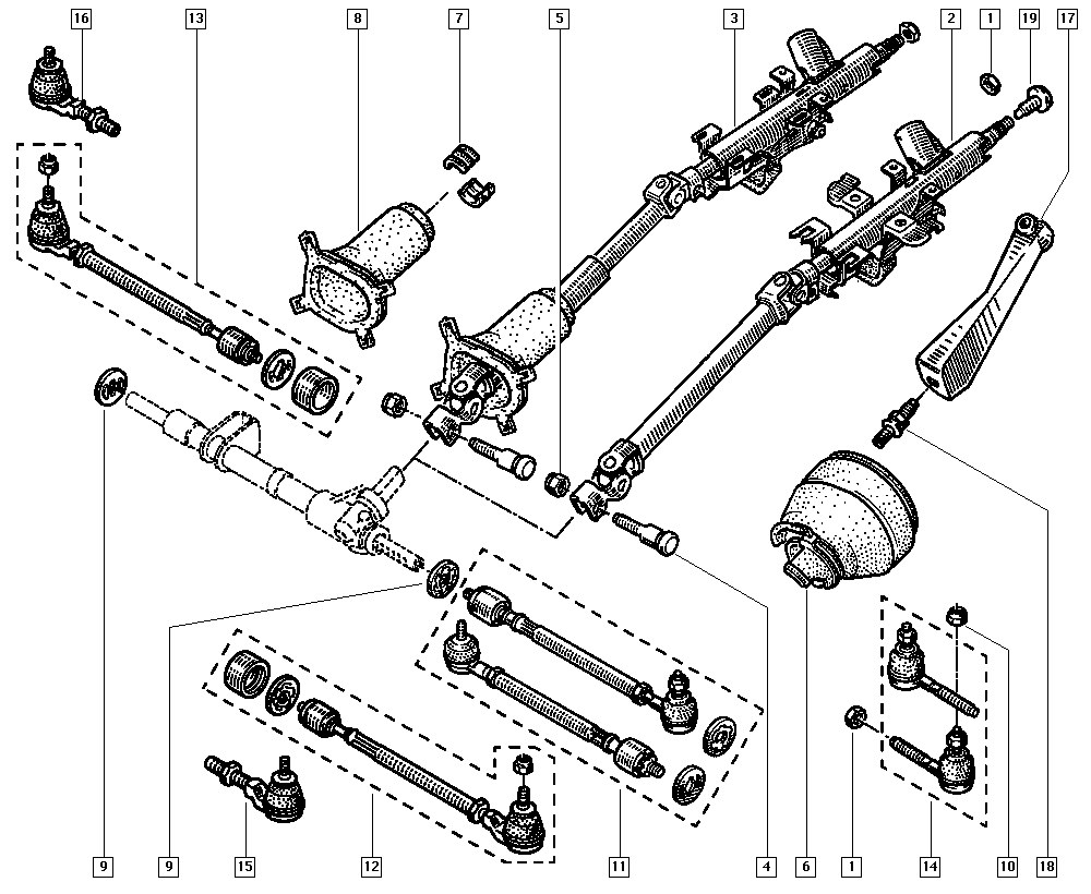 RENAULT 60 00 030 047 - Cap de bara parts5.com