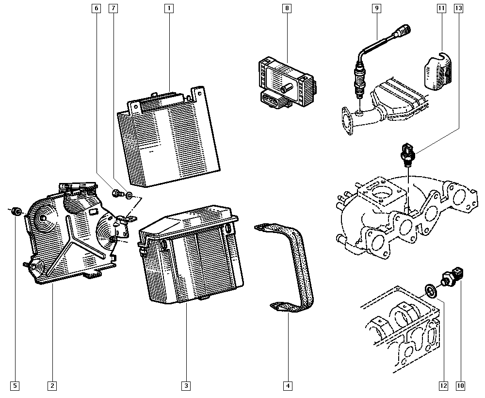 RENAULT 77 00 706 876 - Sensor, Ladedruck parts5.com