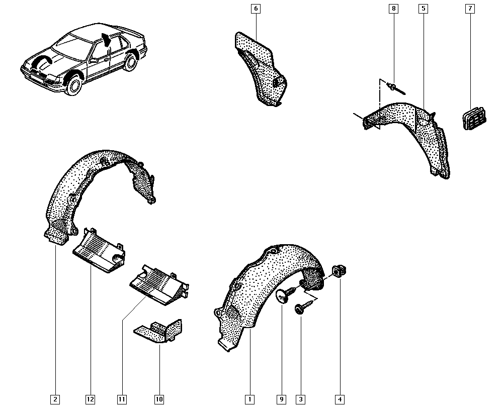 RENAULT 7700820102 - Panelling, mudguard parts5.com