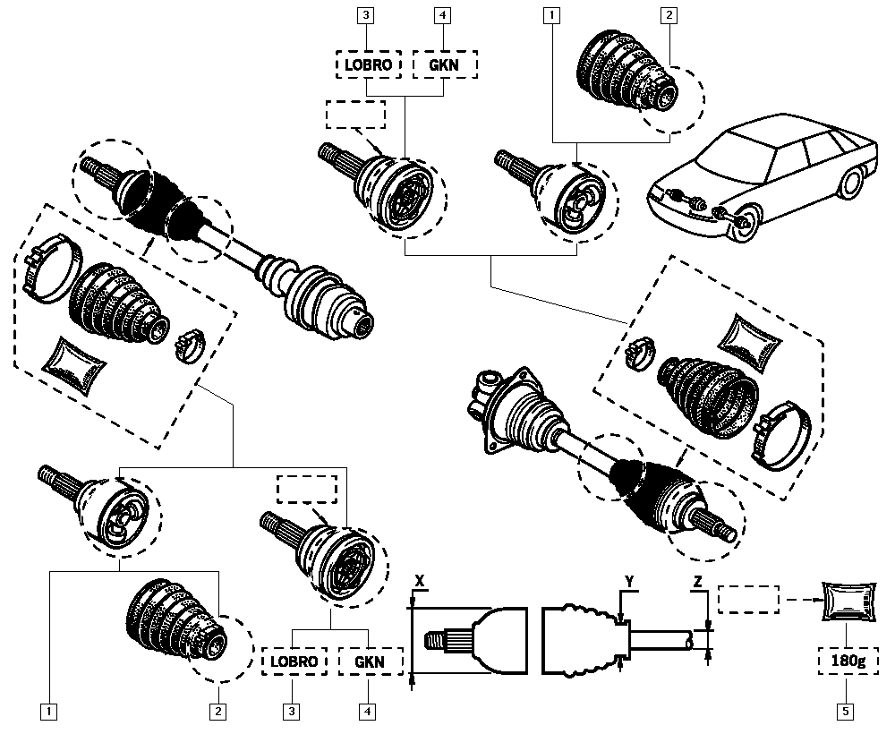 RENAULT 77 01 035 088 - Joint-soufflet, arbre de commande parts5.com